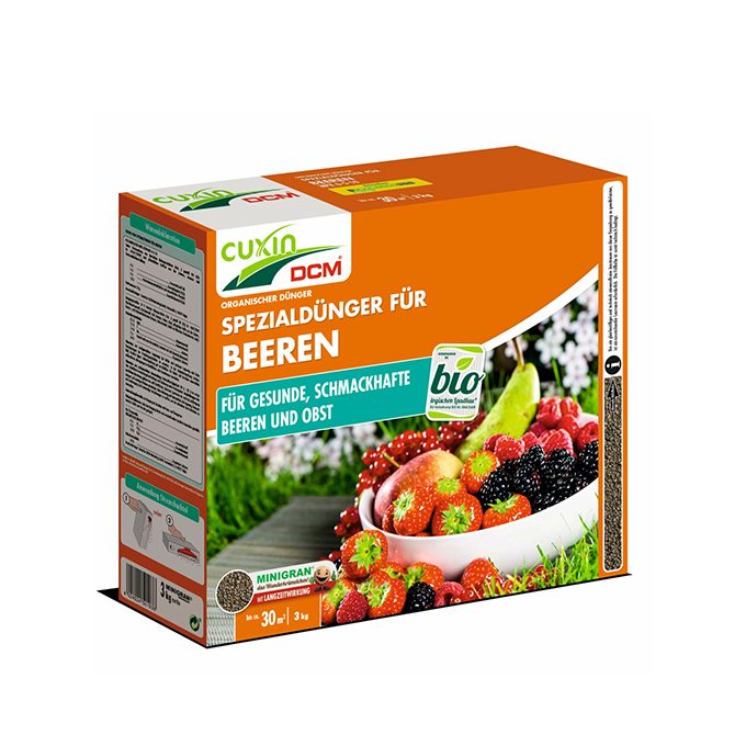 CUXIN DCM Spezialdünger für Beeren und Obstbäume 3kg