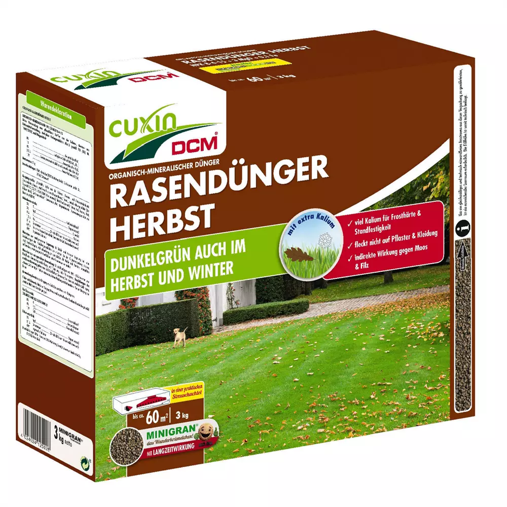 CUXIN DCM Rasendünger Herbst 3kg