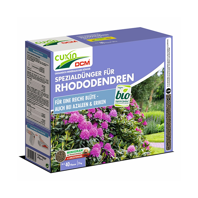 CUXIN DCM Spezialduenger fuer Rhododendren-Azaleen-Eriken 3kg