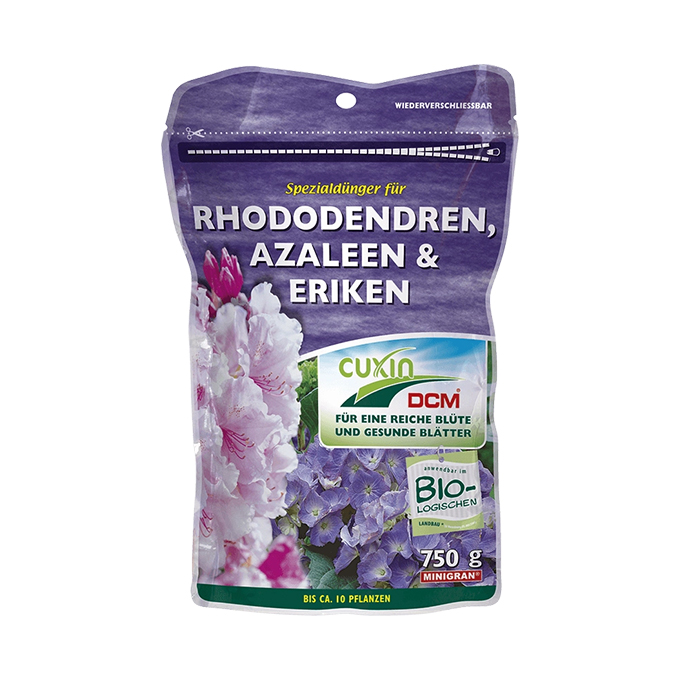 CUXIN DCM Spezialduenger fuer Rhododendren-Azaleen-Eriken 750g