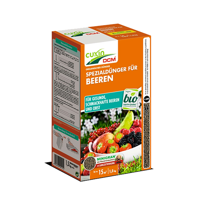 CUXIN DCM Spezialdünger für Beeren und Obstbäume 1,5kg