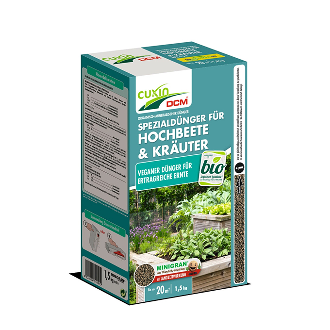 CUXIN DCM Spezialdünger für Hochbeete und Kräuter