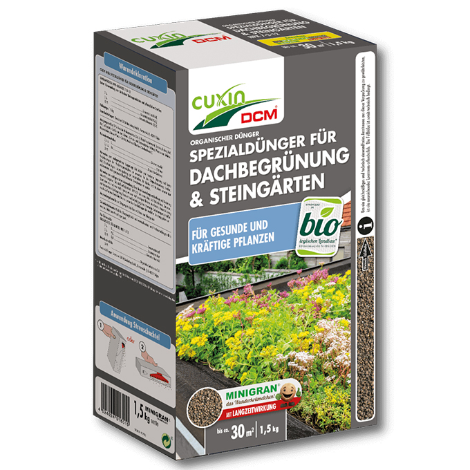  CUXIN DCM Spezialdünger für Dachbegrünung und Steingärten