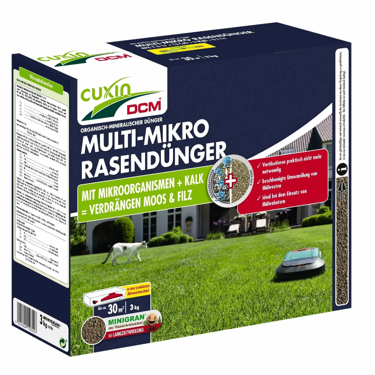 CUXIN DCM Multi-Mikro Rasendünger Multi 3kg